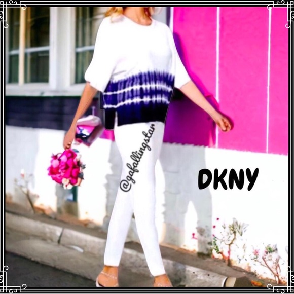 Dkny Sweaters - Dkny Tie Dye Lightweight Dolman Sweater
